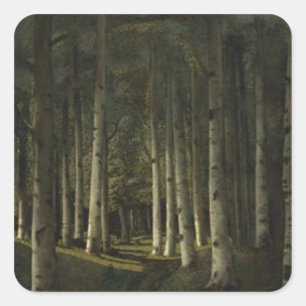 Arkhip Kuindzhi Trees Painting Square Sticker
