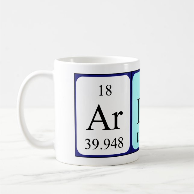Arland periodic table name mug (Left)