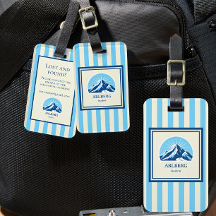 Arlberg Austria Österreich mountain Luggage Tag