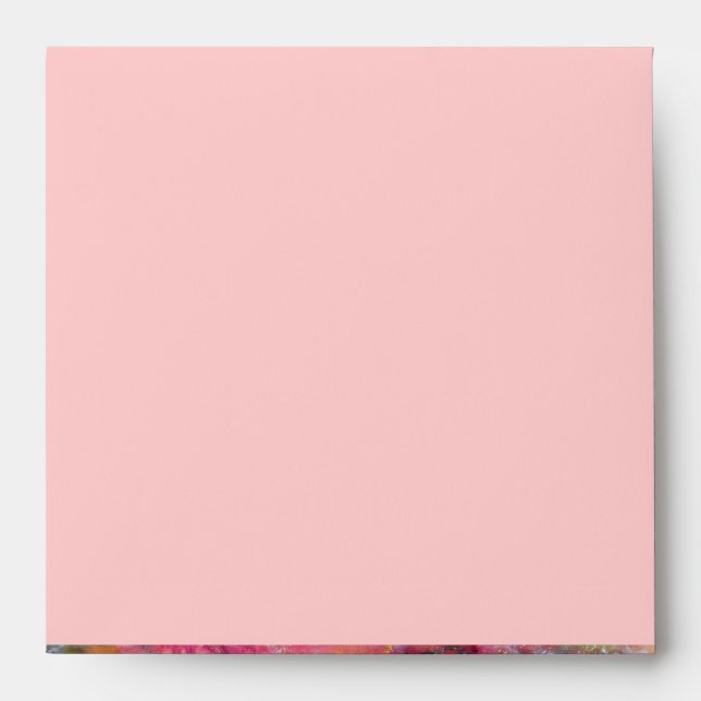 ARLECCHINO AND COLOMBINA bright pink red yellow Envelopes (Front)