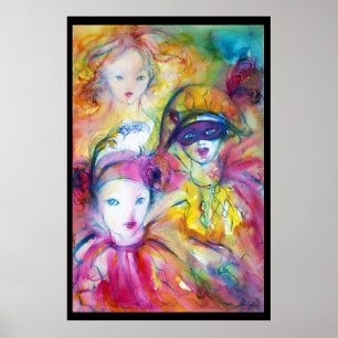 ARLECCHINO PIERO AND COLOMBINA POSTER