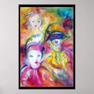 ARLECCHINO PIERO AND COLOMBINA POSTER