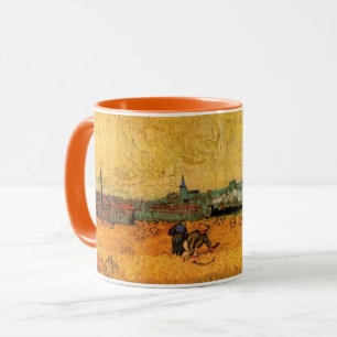 Arles: View from Wheat Fields by Vincent van Gogh Mug