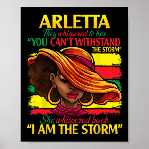 Arletta First Name Family Surname Black History Mo Poster