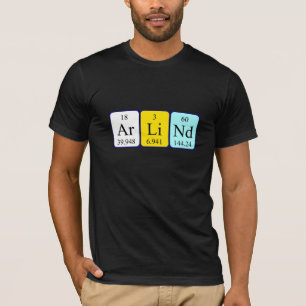Arlind periodic table name shirt