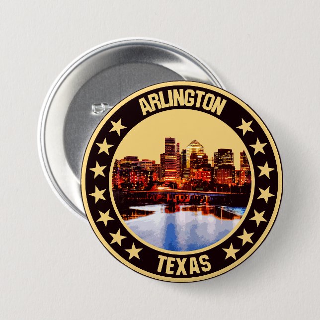 Arlington                                          7.5 cm round badge (Front & Back)