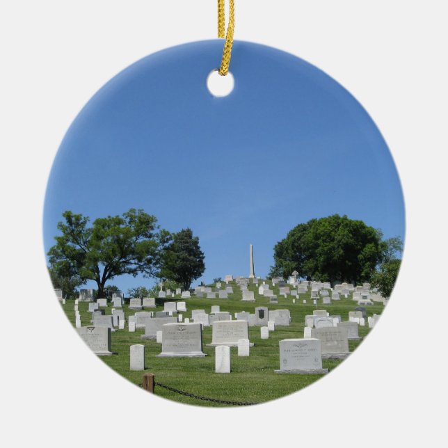 Arlington Cemetery Ceramic Tree Decoration (Front)