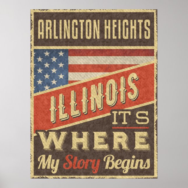 Arlington Heights Illinois Poster (Front)