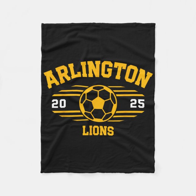 Arlington Lions Soccer Byll 2025  Fleece Blanket (Front)