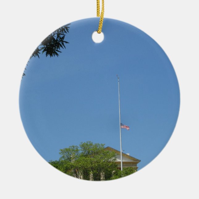 Arlington Mansion Ceramic Tree Decoration (Front)