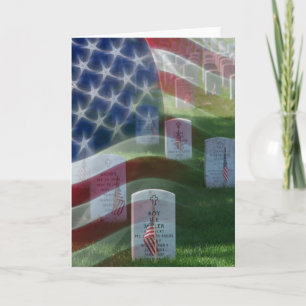 Arlington National Cemetery, American Flag Card