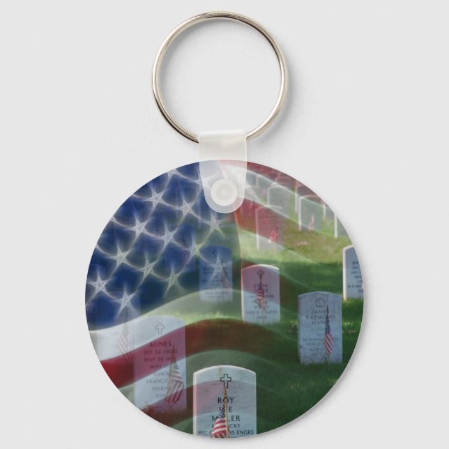 Arlington National Cemetery, American Flag Key Ring (Front)