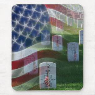 Arlington National Cemetery, American Flag Mouse Pad