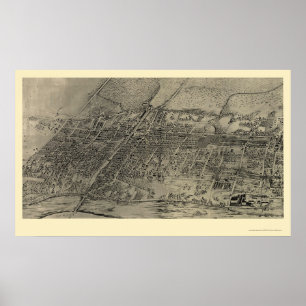 Arlington, NJ Panoramic Map - 1907 Poster