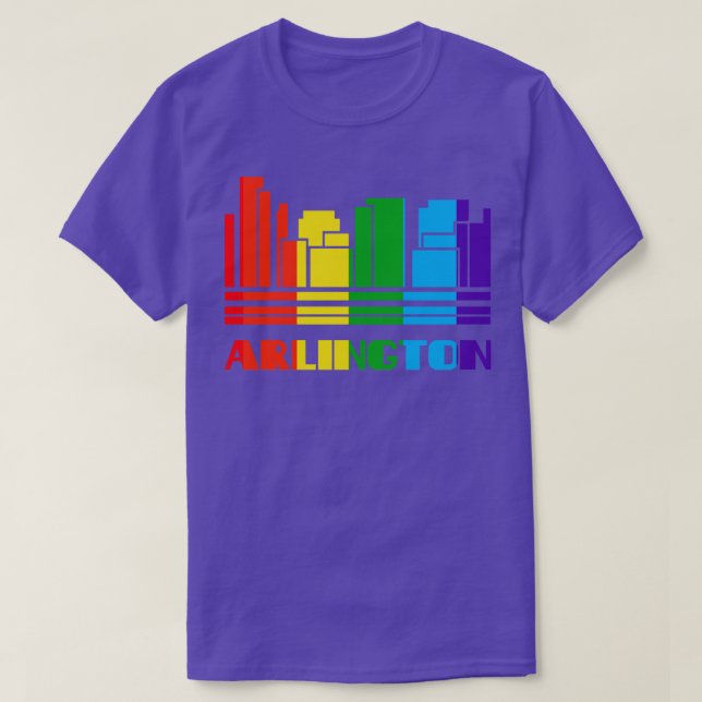 Arlington Pride  Arlington LGBT Gift LGBTQ Support T-Shirt (Design Front)