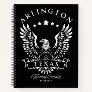 Arlington Tarrant County Texas Vintage Eagle Notebook