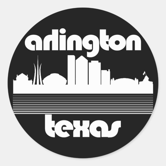 Arlington,Texas Classic Round Sticker (Front)