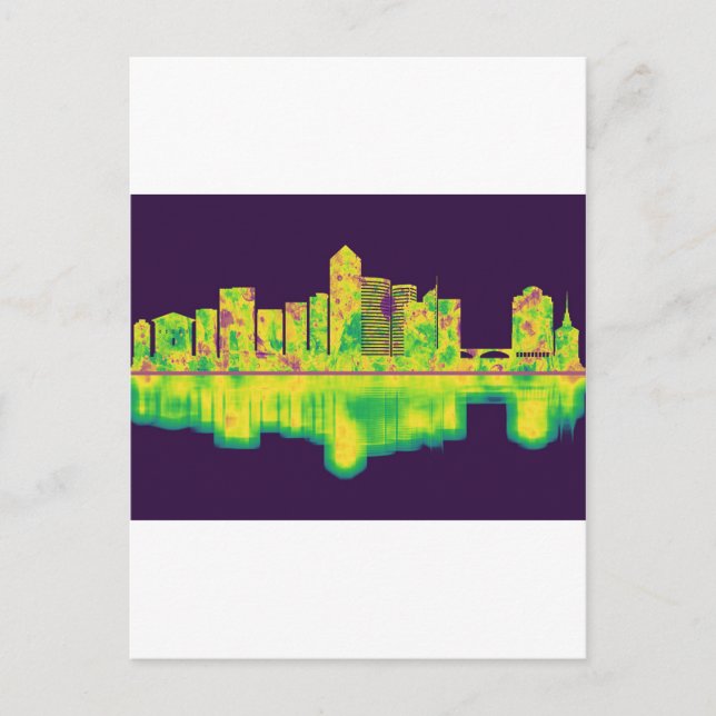 Arlington Texas Skyline Holiday Postcard (Front)
