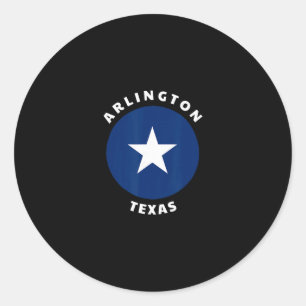 Arlington Texas Tx Bullseye Trip Vacation Souvenir Classic Round Sticker