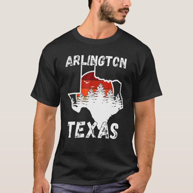 Arlington TX Texas  Texas Cities T-Shirt (Front)