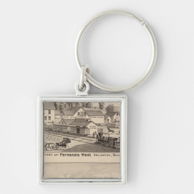 Arlington Vermont Key Ring (Front)