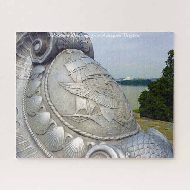 Arlington Virginia.Christmas Greetings Jigsaw Puzzle (Horizontal)