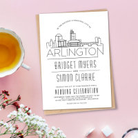 Arlington Wedding | Stylised Skyline Invitation