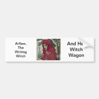 Arllaw, The Writing Witch. Bumper Sticker