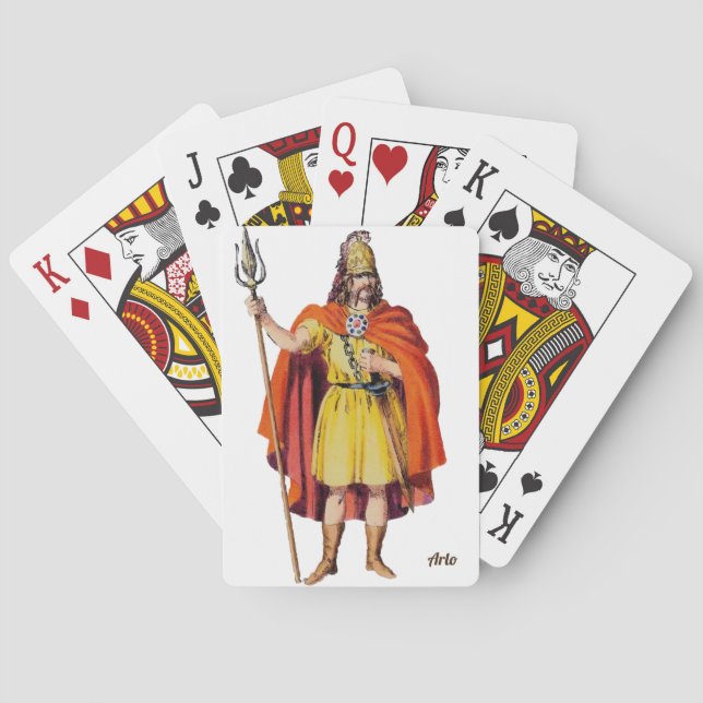 ARLO ~Ancient Briton COSTUME ~ BC 54 ~Personalised Playing Cards (Back)
