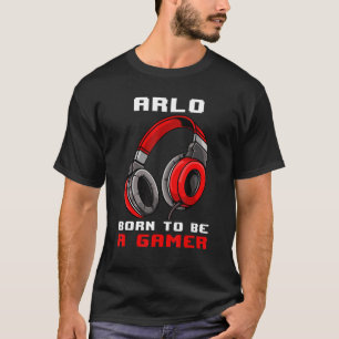 Arlo Born To Be A Gamer Personalised T-Shirt