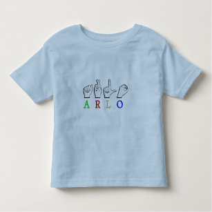 ARLO  FINGERSPELLED ASL SIGN NAME MALE TODDLER T-Shirt