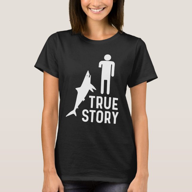 Arm Amputee Funny True Story Humour Amputated Arms T-Shirt (Front)