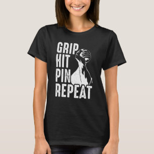Arm Bar Wrestling Grip Hit Pin Repeat T-Shirt