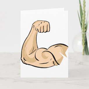 Arm Muscle Greeting Cards