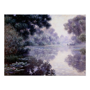 Arm of the Seine near Giverny in the Fog Poster