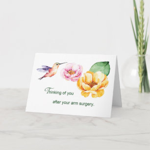 Arm Surgery Thinking of You Flowers  Card