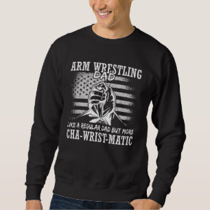 Arm Wrestler Muscle USA Flag Hand Wrestling 15 Sweatshirt