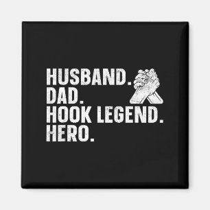 Arm Wrestling Arm Wrestler Husband. Dad. Hook Lege Magnet