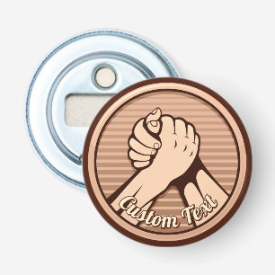 Arm wrestling Bronze Bottle Opener
