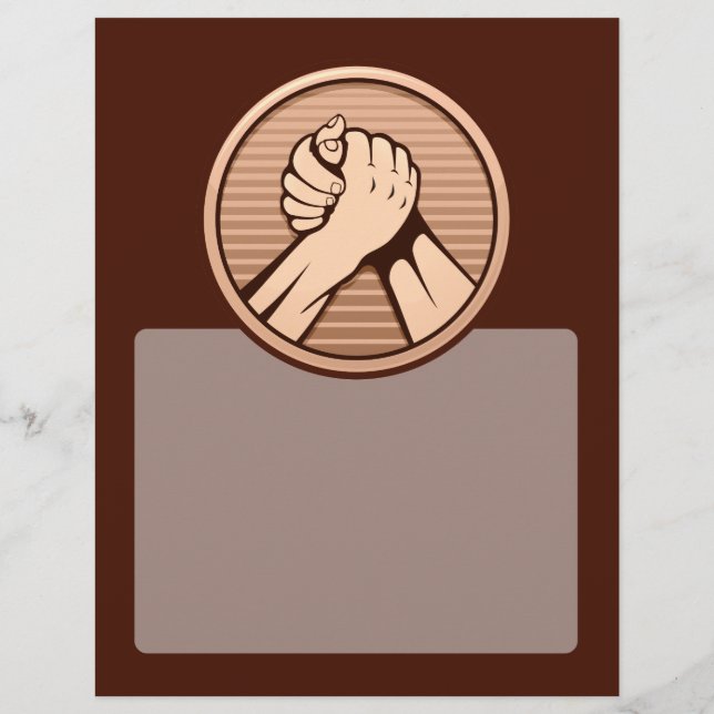 Arm wrestling Bronze Flyer (Back)