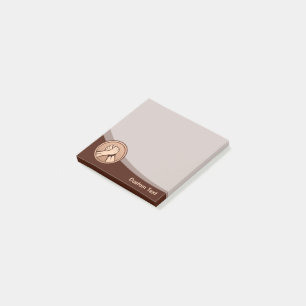 Arm Wrestling Bronze Post-it Notes