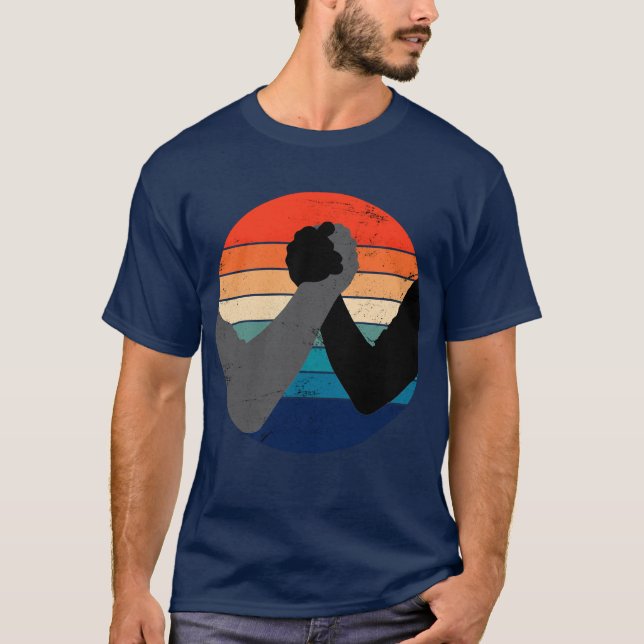 Arm Wrestling Dad T-Shirt (Front)