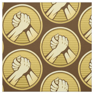 Arm Wrestling Gold Fabric