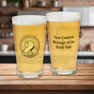 Arm wrestling Gold Glass