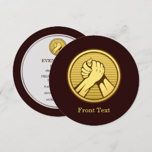 Arm wrestling Gold Invitation