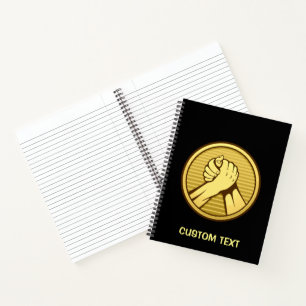 Arm wrestling Gold Notebook