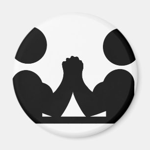 arm wrestling icon magnet
