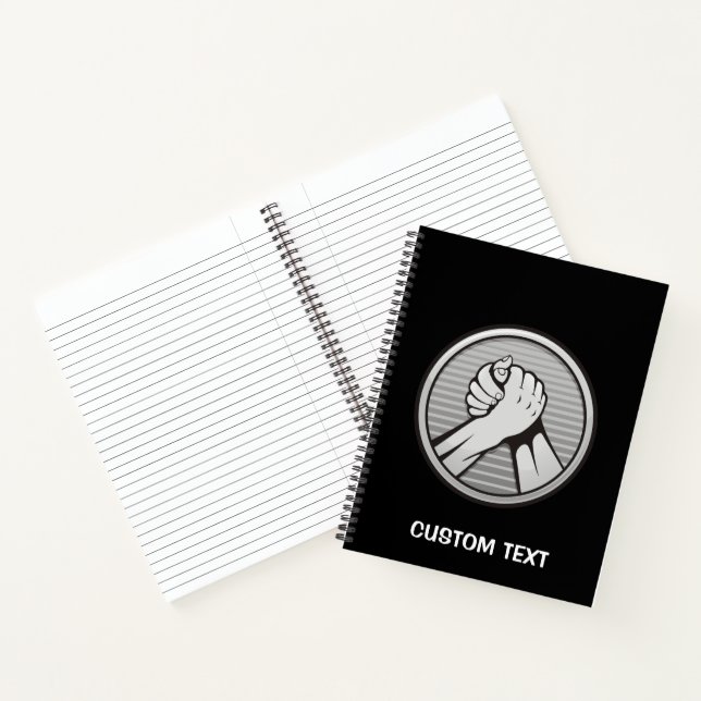 Arm wrestling Silver Notebook (Inside)
