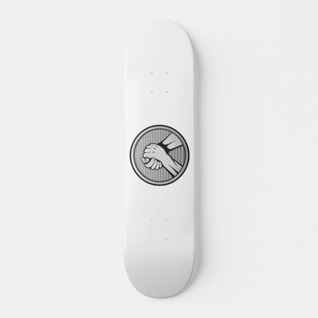 Arm wrestling Silver Skateboard (Front)