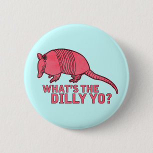 Armadillo 6 Cm Round Badge